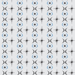 Seamless abstract vector pattern on white background