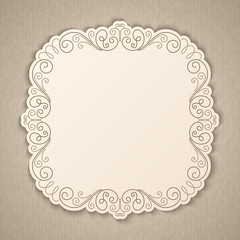 Vintage calligraphy frame