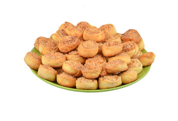 Homemade cookie on plate