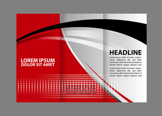 Professional business three fold flyer template, corporate brochure or cover design, can be use for publishing, print and presentation
