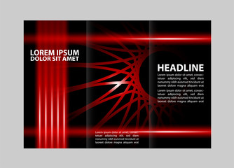 Professional business three fold flyer template, corporate brochure or cover design, can be use for publishing, print and presentation.
