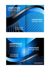 Corporate Bi Fold Brochure vector illustration
