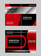 Abstract Wavy bi-fold Brochure Template
