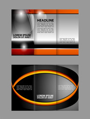 Fototapeta premium Abstract vector background for brochure or leaflet 