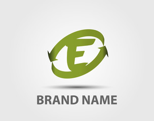 Letter E logo icon design template elements
