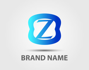 Letter Z logo symbol template elements
