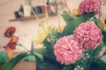 Beautiful of artificial flowers