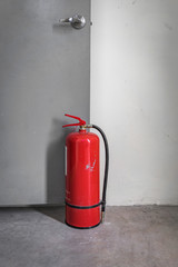 Wrong use of fire extinguisher