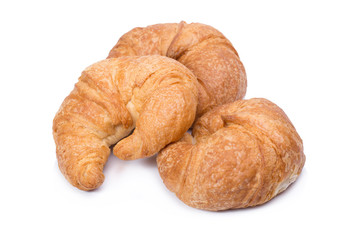 fresh bread isolated on white background