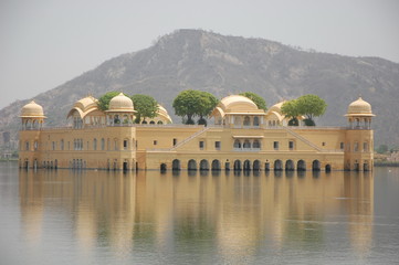 Jai Mahal - water palace in Jaipur, Rajasthan, India 