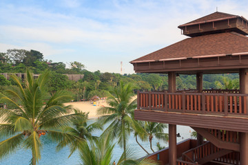 Viewing tower at Palawan Beach - Southernmost Point of Continental Asia, Sentosa Island, Singapore