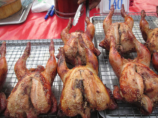 Naklejka premium Grilled chicken