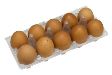 Large red rural  eggs