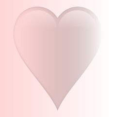 Light red heart and background