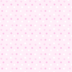 ランダム星柄シームレスパターン　ピンク系