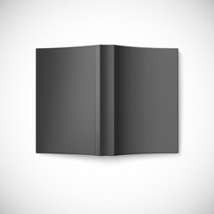 Blank book cover, top view.