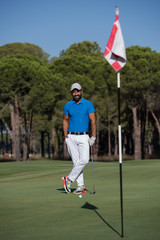 Obraz premium golf player portrait at course