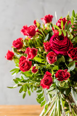 red roses bouquet