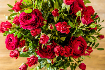 red roses bouquet