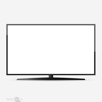 TV flat screen, vector