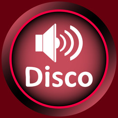 Icon red disco loudspeaker