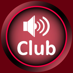 Icon red club loudspeaker