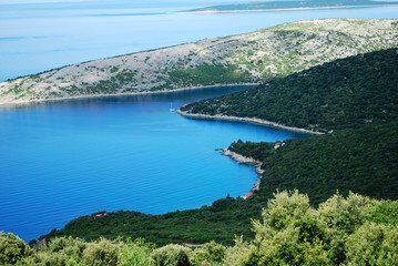 The fantastic Adriatic sea on the Croatian coast
