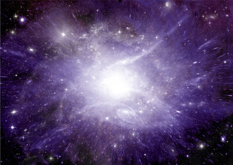 galaxy in a free space
