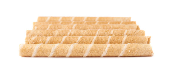 Wafel sticks isolated over the white background