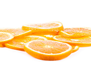 fresh orange sliced