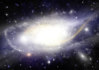 galaxy in a free space