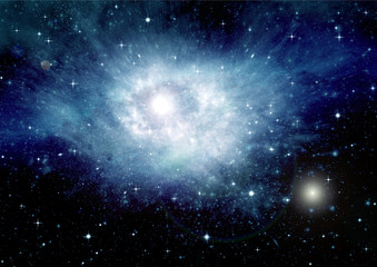 galaxy in a free space