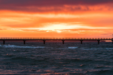 Obraz premium seebrücke prerow