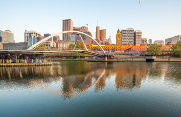 Fototapeta na wymiar Melbourne city the most liveable city in the world, Australia.