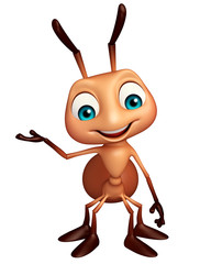 cute Ant funny cartoon character