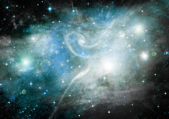 galaxy in a free space