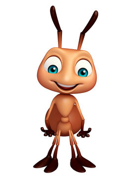 cute Ant funny cartoon character