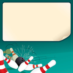 Bowling Background with Free Space