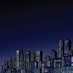 Fototapeta premium Abstract Modern Cityscape