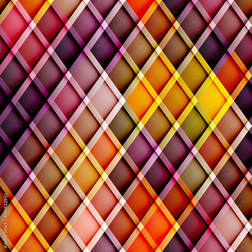 Poster abstract seamless rhombus pattern.
