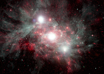 galaxy in a free space