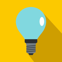 Bulb icon in flat style 