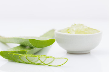 aloe vera fresh leaf  water can help neutralize free radicals Co