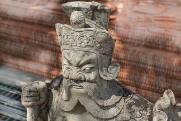 Chinese stone warrior doll