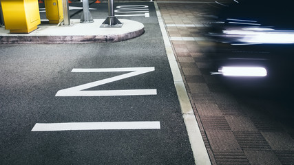 IN Signage in Car park Parking Sign outdoor