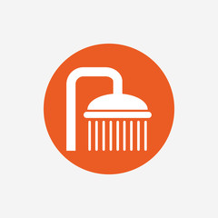 Shower sign icon. Douche with water drops symbol