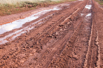 mud dirt road