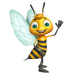 cute Bee funny cartoon character
