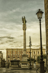Lecce, column in the square