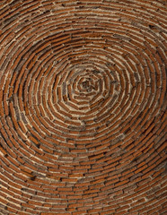 Ancient brick circular laying